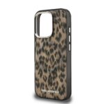 Калъф от Karl Lagerfeld IML Leopard MagSafe Case за iPhone 16 Pro Brown - Image 5