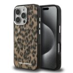 Калъф от Karl Lagerfeld IML Leopard MagSafe Case за iPhone 16 Pro Brown