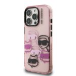 Калъф от Karl Lagerfeld IML Multi K&CH Heads Case за iPhone 16 Pro Pink - Image 2