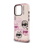 Калъф от Karl Lagerfeld IML Multi K&CH Heads Case за iPhone 16 Pro Pink - Image 5