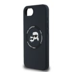 Калъф от 
Karl Lagerfeld Liquid Silicone K&CH Heads MagSafe Case за iPhone 16e Black - Image 5