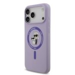 Калъф от
Karl Lagerfeld Liquid Silicone Karl and Choupette MagSafe Case за iPhone 17 Pro Max Purple - Image 2
