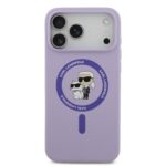Калъф от
Karl Lagerfeld Liquid Silicone Karl and Choupette MagSafe Case за iPhone 17 Pro Max Purple - Image 3