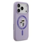Калъф от 
Karl Lagerfeld Liquid Silicone Karl and Choupette MagSafe Case for iPhone 17 Pro Purple - Image 4