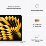 Apple 13-inch MacBook Air Apple M4 chip with 10-core CPU and 10-core GPU, 512GB, 24GB Ram - Starlight - Image 6