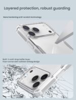 Калъф от Nillkin Nature TPU Pro Case for iPhone 17 Pro Max - Translucent Black - Image 6