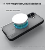 Калъф от Nillkin Super Frosted Shield Pro Magnetic Case Compatible with MagSafe for iPhone 17 - Translucent Black - Image 4