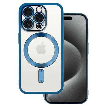 Калъф от Metallic Magsafe Case за Iphone 15 Plus Blue