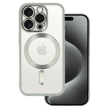 Калъф от Metallic Magsafe Case за Iphone 15 Plus Silver