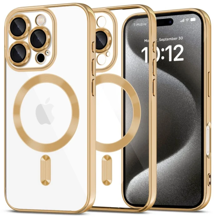 Калъф от Tech-Protect MagFlex MagSafe
 за iPhone 16 Pro Max - Gold - Image 1