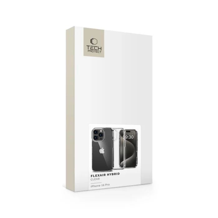 Калъф от Tech-
Protect FlexAir Hybrid Case за iPhone 16 Pro - Clear - Image 5