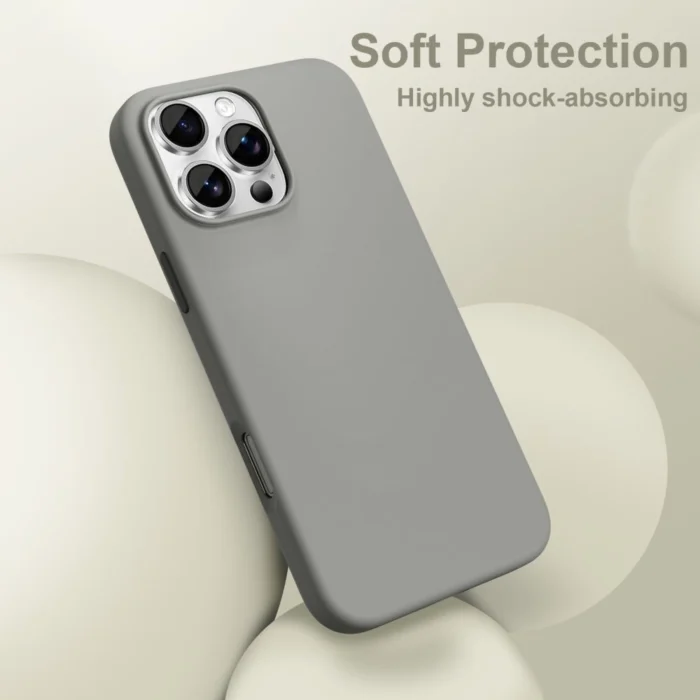 Калъф от Tech-Protect
 Silicone MagSafe iPhone 16 Pro
Case - Gray - Image 2