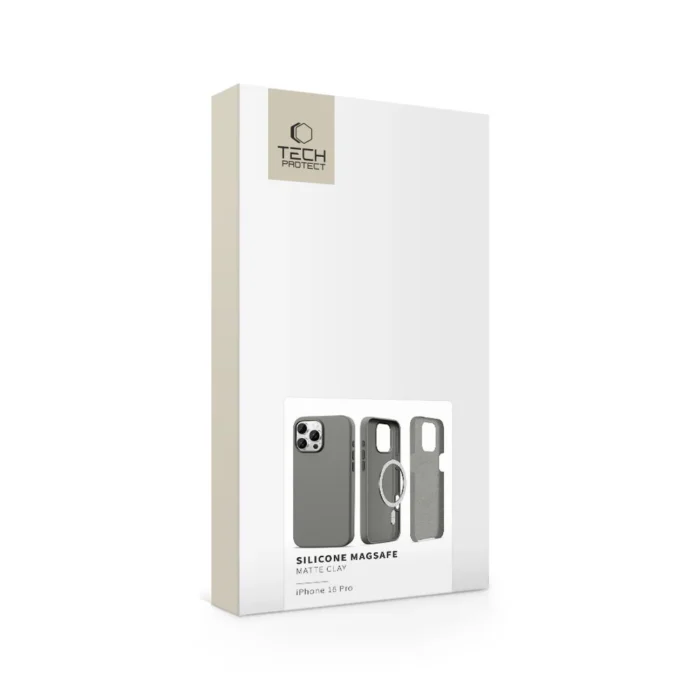 Калъф от Tech-Protect
 Silicone MagSafe iPhone 16 Pro
Case - Gray - Image 3