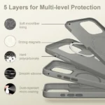 Калъф от Tech-Protect
 Silicone MagSafe iPhone 16 Pro
Case - Gray - Image 4
