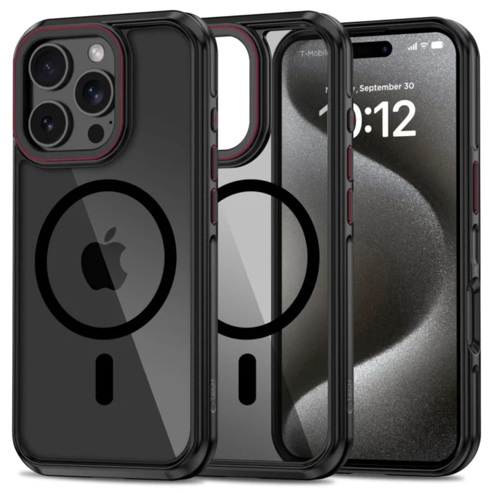 Калъф от Tech-
Protect MagHybrid MagSafe
 за iPhone 16 Pro Case - Black - Image 1