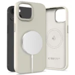 Калъф от Tech-
Protect Silicone PUZ MagSafe
 iPhone 15 Case - Beige