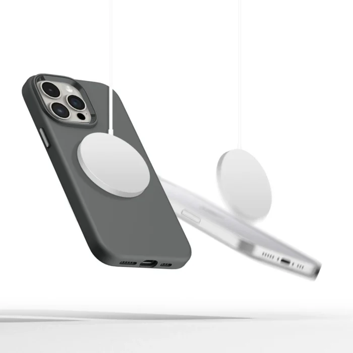 Калъф от Tech-Protect Silicone PUZ MagSafe
i Phone 15 Pro Max Case - Gray - Image 2