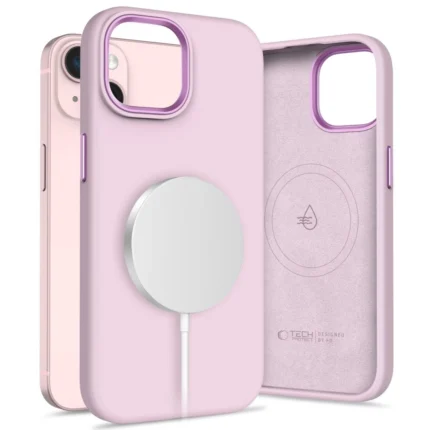 Калъф от Tech-
Protect Silicone PU MagSafe
за iPhone 15 Case - Pink
