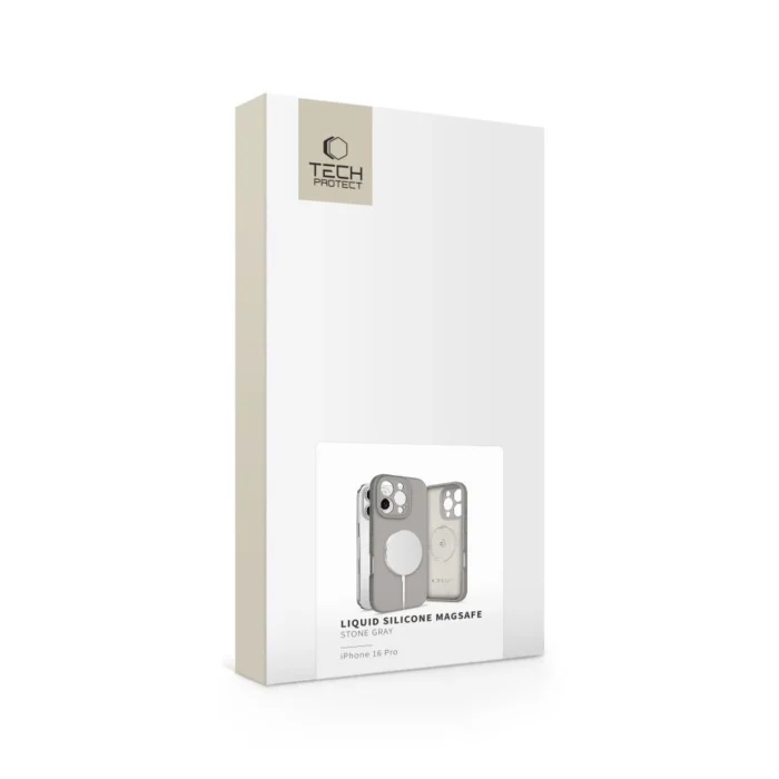 Калъф от Tech-
Protect Liquid Silicone Mag Safe
 iPhone 16 Pro Case - Gray - Image 4