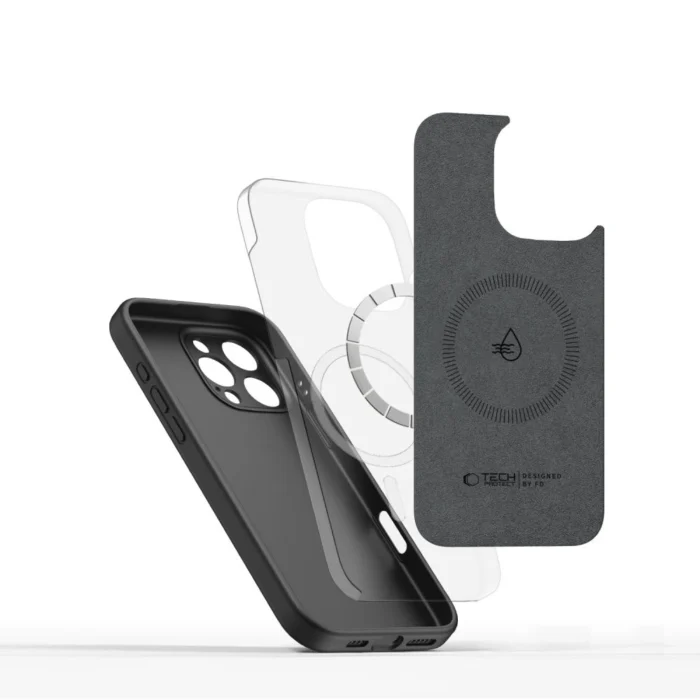 Калъф от Tech-Protect Liquid Silicone
MagSafe Case за iPhone 16 Pro
Max - Black - Image 3