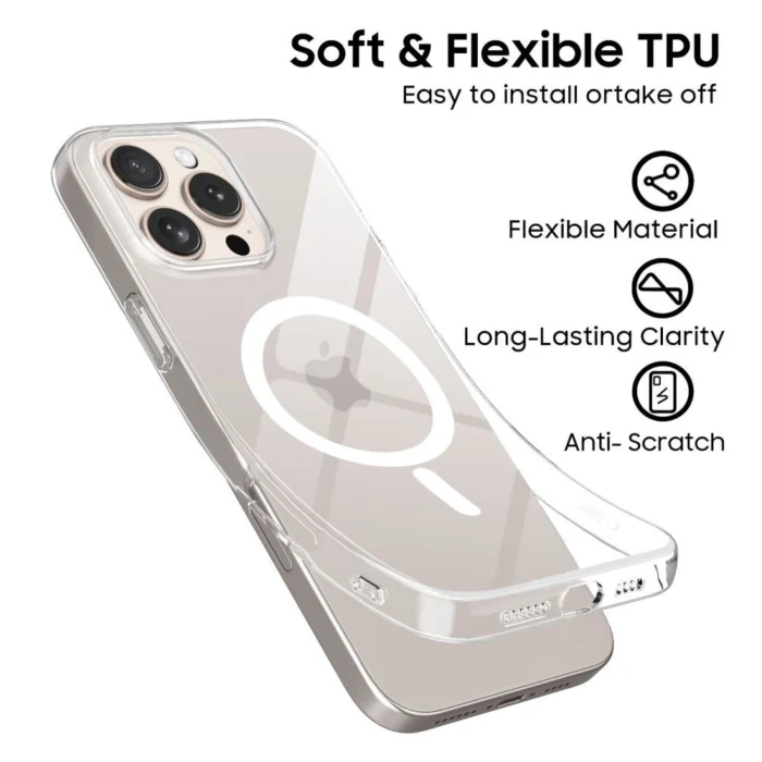 Калъф от Tech-
Protect FlexAir MagSafe iPhone
16e Case - Clear - Image 2