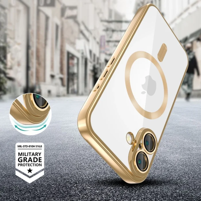 Калъф от Tech-
Protect Mag Flex MagSafe iPhone
16e Case - Gold - Image 2