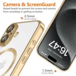 Калъф от Tech-
Protect Mag Flex MagSafe iPhone
16e Case - Gold - Image 5
