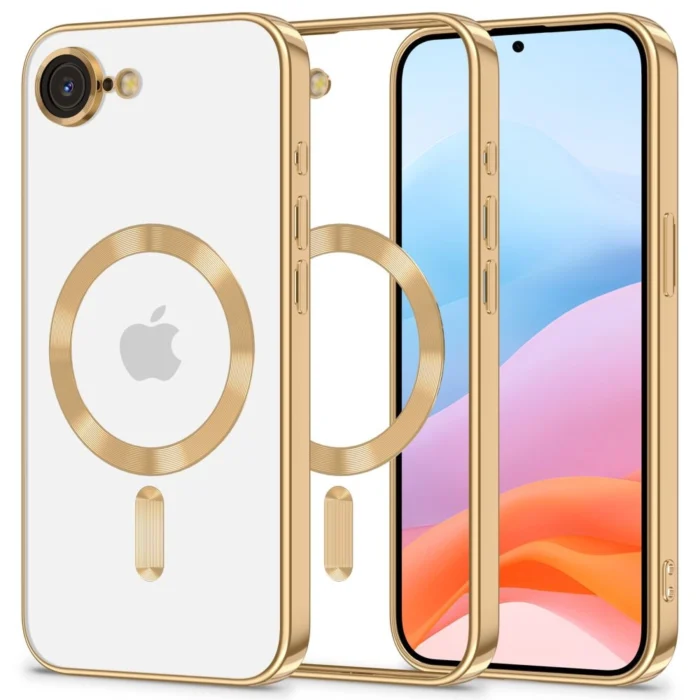 Калъф от Tech-
Protect Mag Flex MagSafe iPhone
16e Case - Gold - Image 1