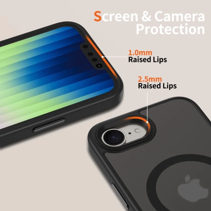Калъф от Tech-Protect
 MagMat MagSafe iPhone 16e Case
- Matte Black - Image 3