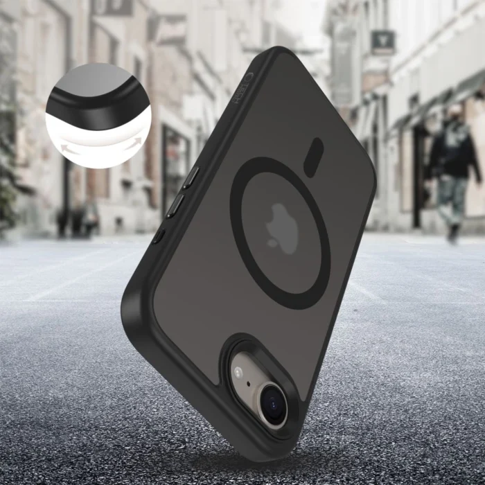 Калъф от Tech-Protect
 MagMat MagSafe iPhone 16e Case
- Matte Black - Image 4