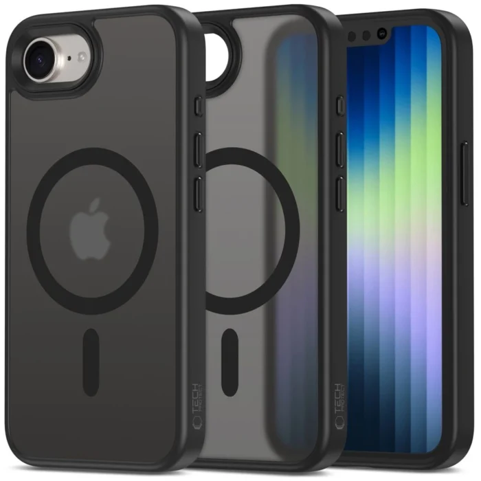 Калъф от Tech-Protect
 MagMat MagSafe iPhone 16e Case
- Matte Black - Image 1