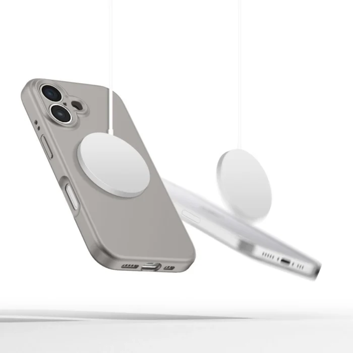 Калъф от Tech-
Protect Liquid Silicone MagSafe
 iPhone 16e Case - Gray - Image 2