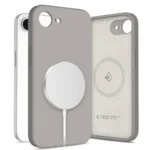 Калъф от Tech-
Protect Liquid Silicone MagSafe
 iPhone 16e Case - Gray