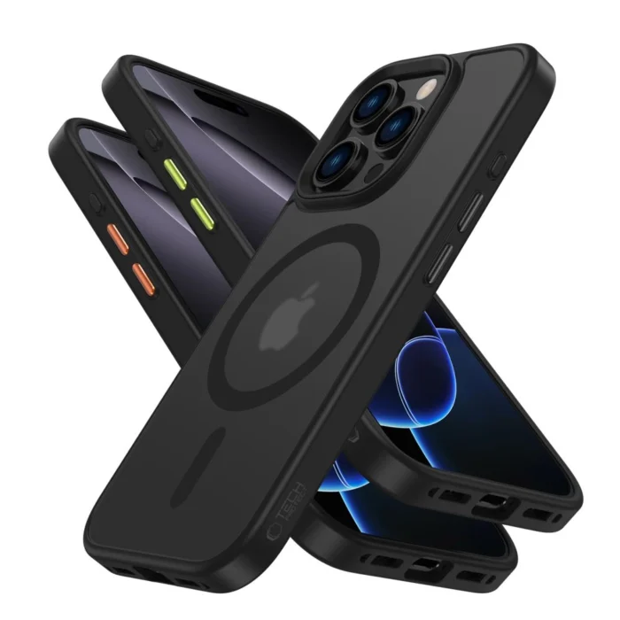 Калъф от Tech-Protect
MagMat Magsafe 3-set iPhone 16 
Pro Max Case - Matte Black - Image 2