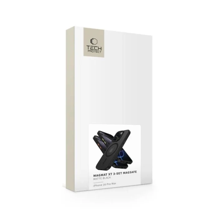 Калъф от Tech-Protect
MagMat Magsafe 3-set iPhone 16 
Pro Max Case - Matte Black - Image 5