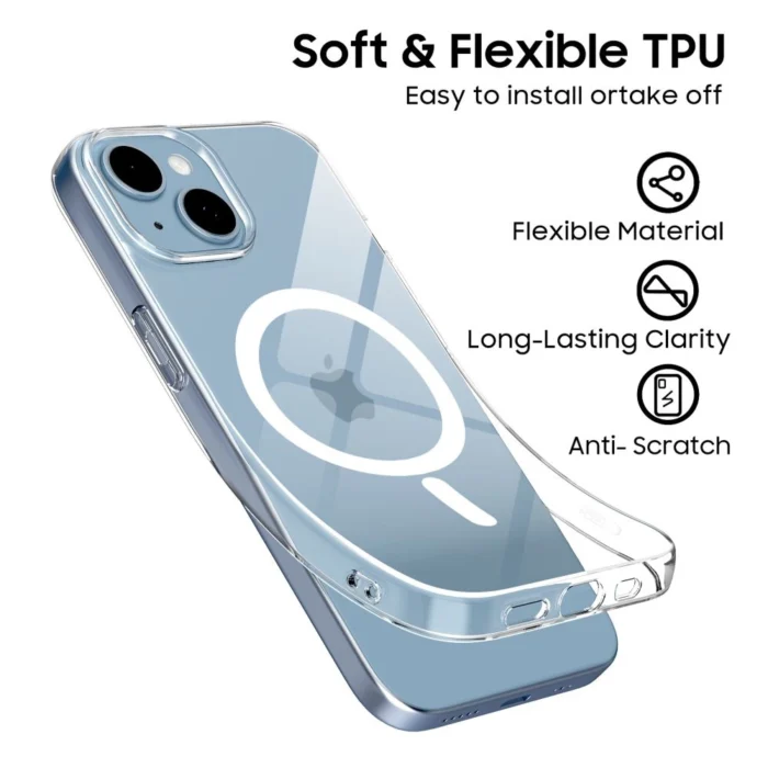 Калъф от Tech-
Protect FlexAir MagSafe Case за 
iPhone 13 / 14 - Clear - Image 5