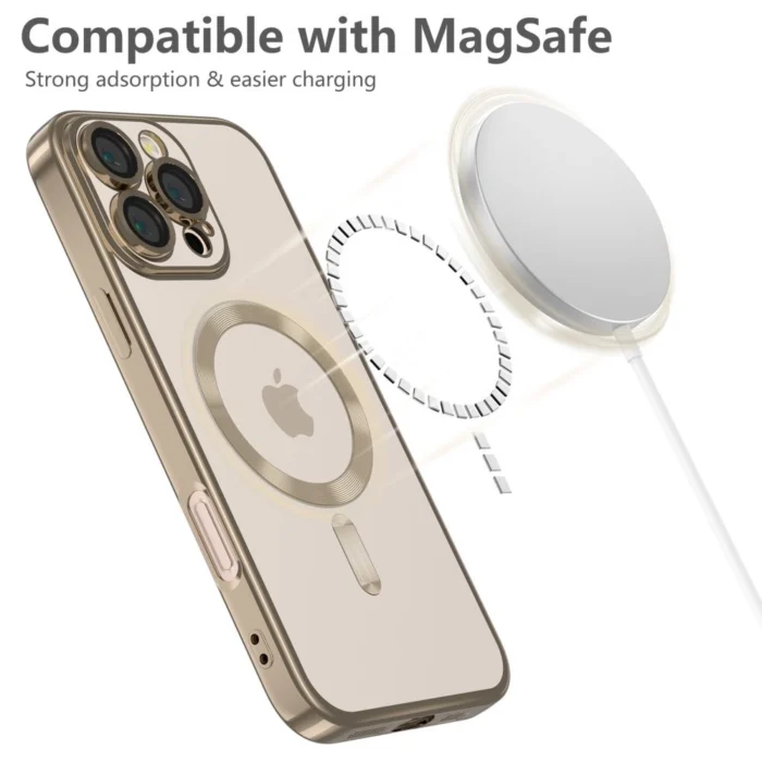 Калъф от Tech-Protect MagFlex MagSafe
Case за iPhone 16 Pro Max - Gold - Image 5