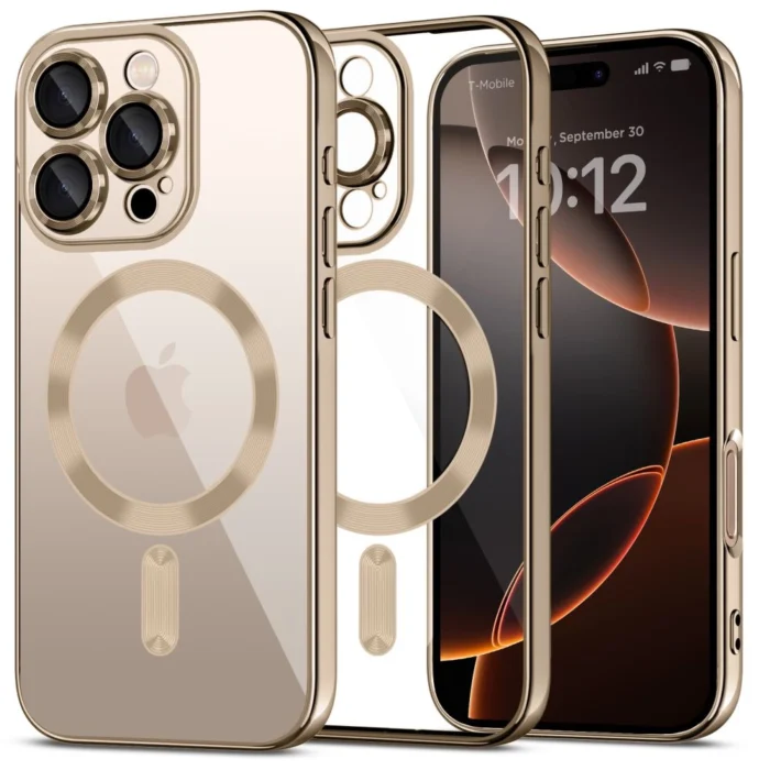 Калъф от Tech-Protect MagFlex MagSafe
Case за iPhone 16 Pro Max - Gold - Image 1