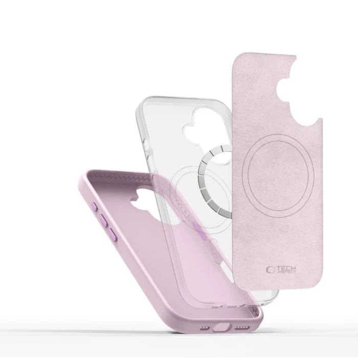 Калъф от Tech-
Protect Silicone PU MagSafe
iPhone 16 Case - Pink - Image 3