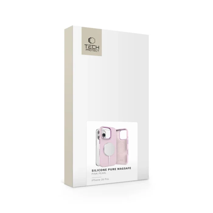 Калъф от Tech-Protect Silicone PU MagSafe
 iPhone 16 Pro Case - Pink - Image 2