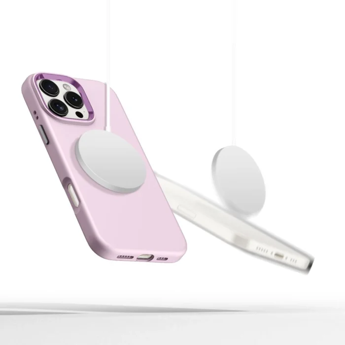 Калъф от Tech-Protect Silicone PU MagSafe 
Case за iPhone 16 Pro Max - Pink - Image 3