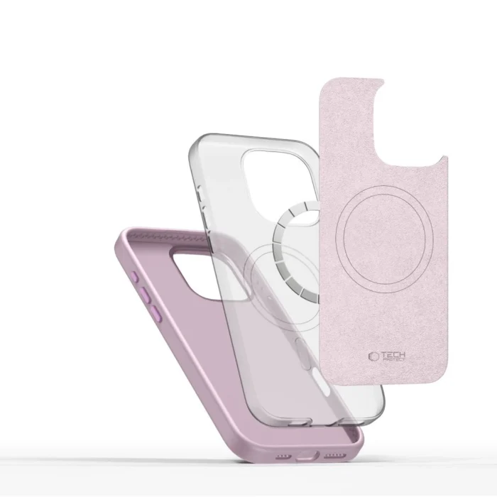 Калъф от Tech-Protect Silicone PU MagSafe 
Case за iPhone 16 Pro Max - Pink - Image 4