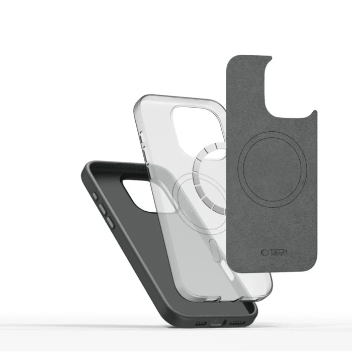 Калъф от Tech-Protect Silicone PU MagSafe
 Case за iPhone 16 Pro Max - Gray - Image 3