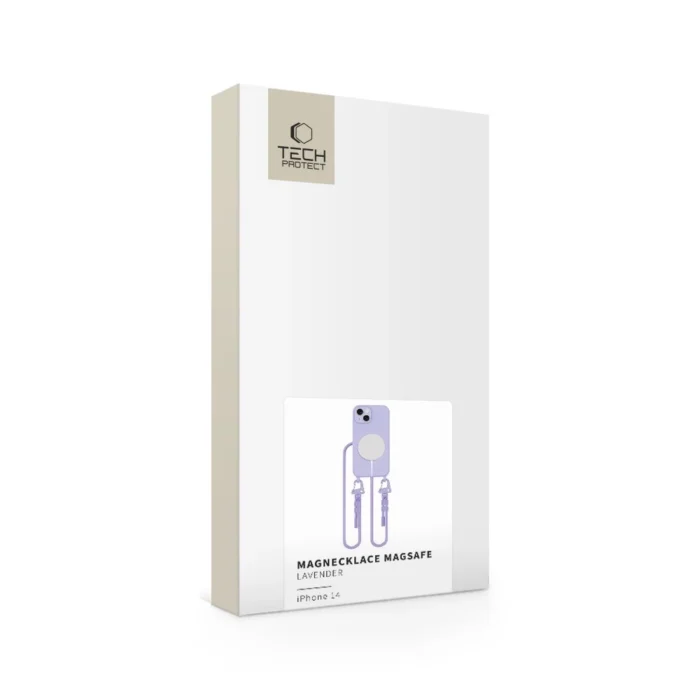 Калъф от Tech-Protect Mag Necklace 
MagSafe iPhone 14 Case -
Lavender - Image 5