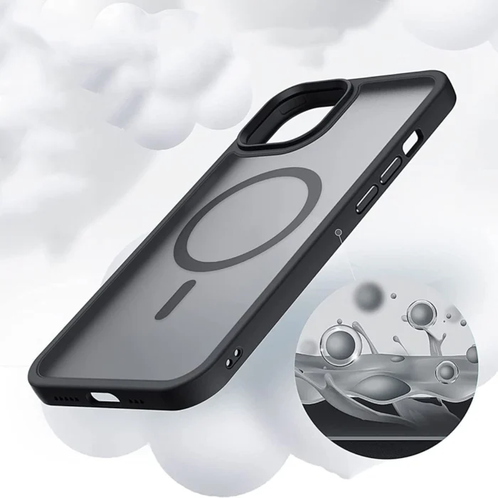 Калъф от Tech-
Protect Mag Mat MagSafe Case за iPhone 12 / 12 Pro - Matte Black - Image 6