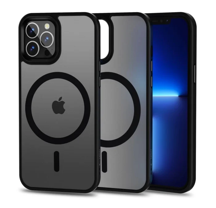 Калъф от Tech-
Protect Mag Mat MagSafe Case за iPhone 12 / 12 Pro - Matte Black - Image 1