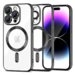 Калъф от Tech-Protect MagShine Line
MagSafe case for iPhone 15 Pro
Max - black