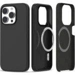Калъф от Tech-
Protect Silicone MagSafe iPhone
15 Pro Case - Matte Black