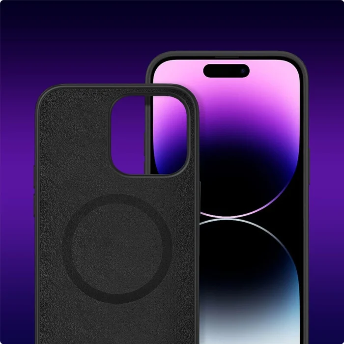 Калъф от Tech-
Protect Silicone MagSafe iPhone
15 Pro Case - Matte Black - Image 4