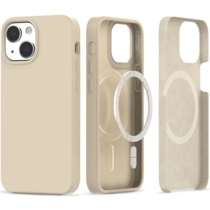Калъф от Tech-Protect
Silicone MagSafe Case за iPhone
13 / 14 - Beige